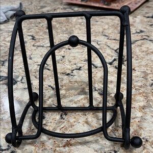 Taste Of Home Black Metal Napkin Holder